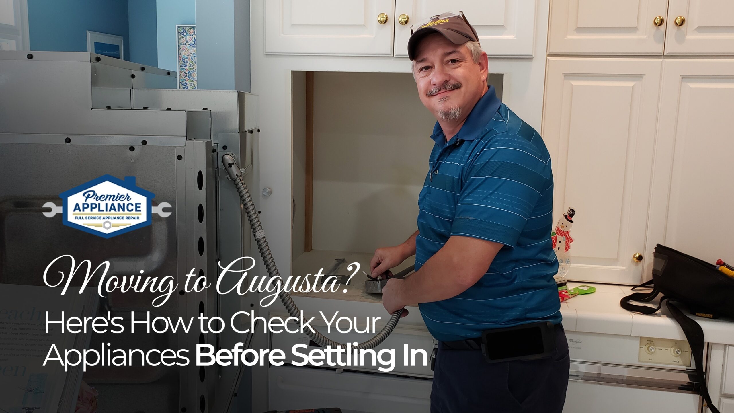 Appliance Move in Check Up – Premier Appliance Premier Appliance owner, Tom Marshall, performing appliance repair.